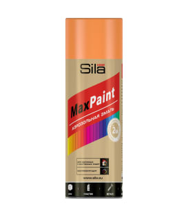 Аэрозольная краска Sila HOME Max Paint оранжевая флуоресцентная